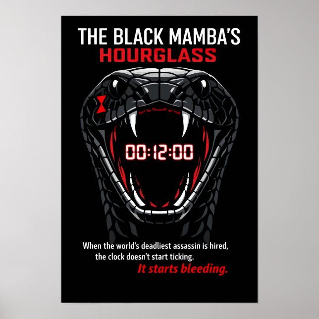 Póster The Black Mamba’s Hourglass (Frente)