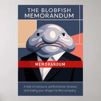 Póster The Blobfish Memorandum Art