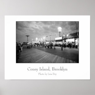Póster 'The Boardwalk at Night' Poster