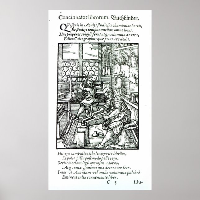 Póster The Bookbinder, published by Hartman Schopper (Frente)