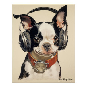 Póster The Boston Terrier Dog 003 - Odessa Leyendecker