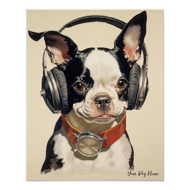 Póster The Boston Terrier Dog 003 - Odessa Leyendecker (Anverso)