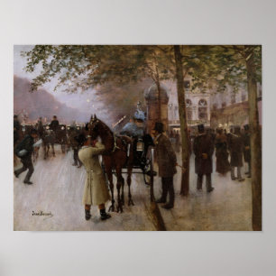 Póster The Boulevards, Evening in Front of the