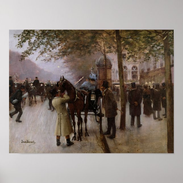 Póster The Boulevards, Evening in Front of the (Frente)