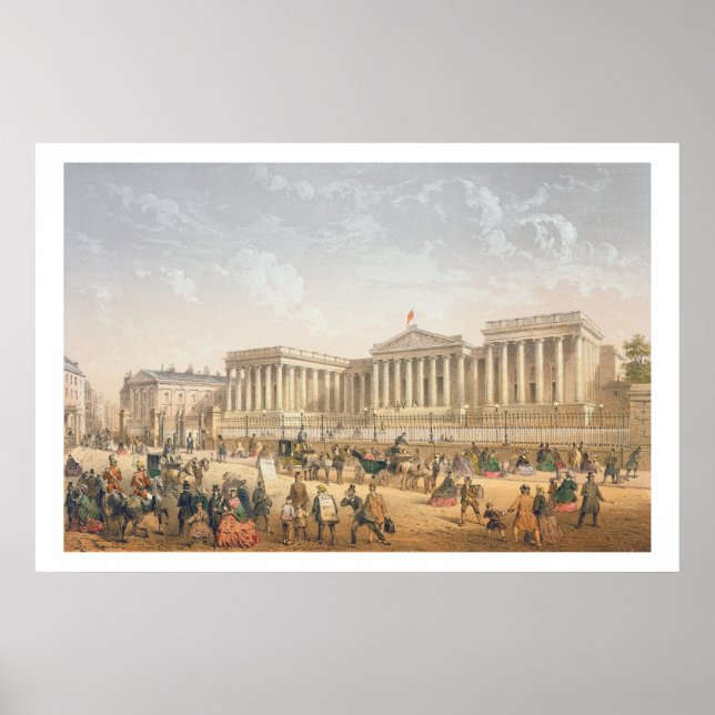 Póster The British Museum, c.1862 (color litho) (Frente)