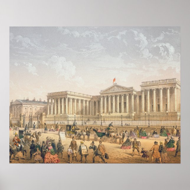 Póster The British Museum, c.1862 (color litho) (Frente)