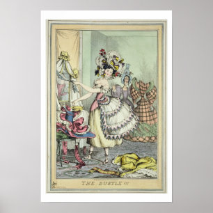 Póster The Bustle, publicado por Thomas McLean, Londres (