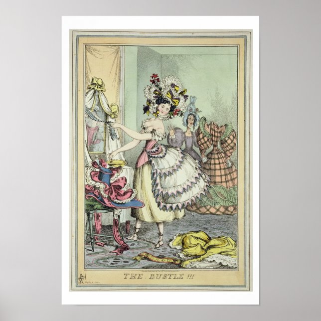 Póster The Bustle, publicado por Thomas McLean, Londres ( (Frente)