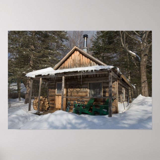 Póster The cabins at the AMC's Little Lyford Pond (Frente)