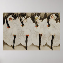 Póster The Can Can" - Estilo Art Deco de Louis Icart