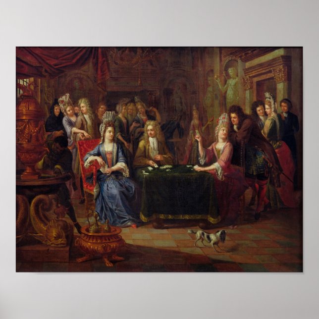 Póster The Card Players, 1699 (Frente)