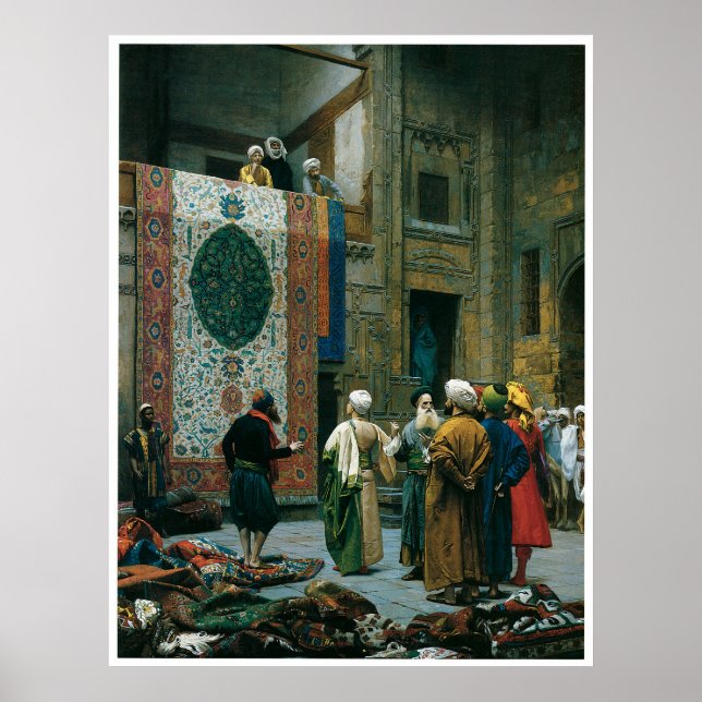 Póster The Carpet Merchant, c. 1887 (Frente)