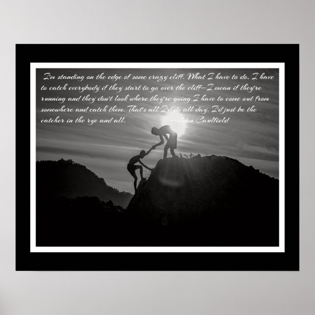 Póster The Catcher in the Rye- Holden Caulfield Quote (Frente)