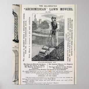 Póster The Celebrated 'Archimedean' Lawn Mowers, from the