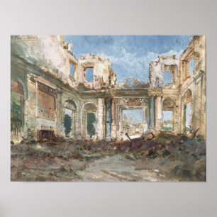 Póster The Chateau de Saint-Cloud after the Fire
