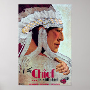 Póster THE CHIEF ..... is still CHIEF c. 1929