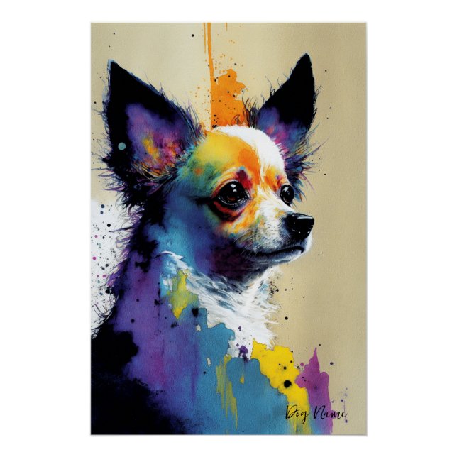 Póster The Chihuahua Dog - Composition 002 (Anverso)