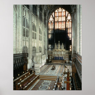 Póster The choir and east window, 12th century (photo)