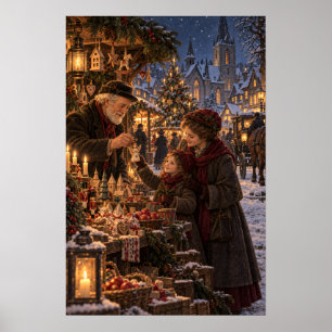 Póster The Christmas Eve Mar   Vintage Old Christmas