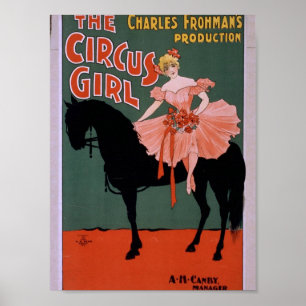 Póster The Circus Girl Vintage Theater