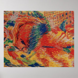Póster The City Rises, 1911 (temperatura en la carta)