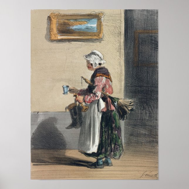 Póster The Cleaning Lady, from 'Les Femmes de Paris' (Frente)