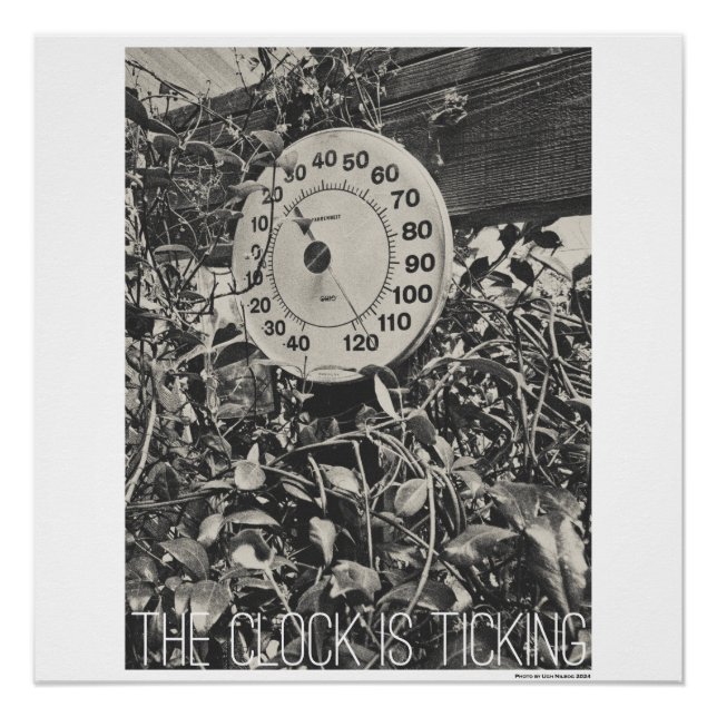 Póster The clock is ticking. (Anverso)