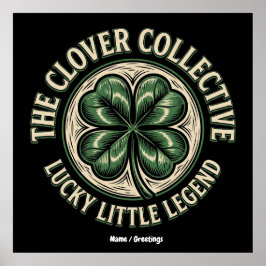 Póster The Clover Collective Vintage Pequeña Leyenda Afor