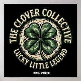 Póster The Clover Collective Vintage Pequeña Leyenda Afor