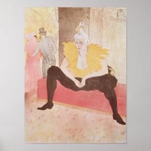 Póster The Clowness Cha-U-Kao Seated, 1896
