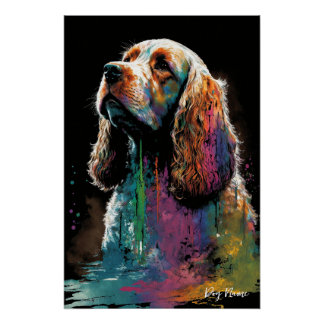 Póster The Cocker Spaniel Dog - Composition 003