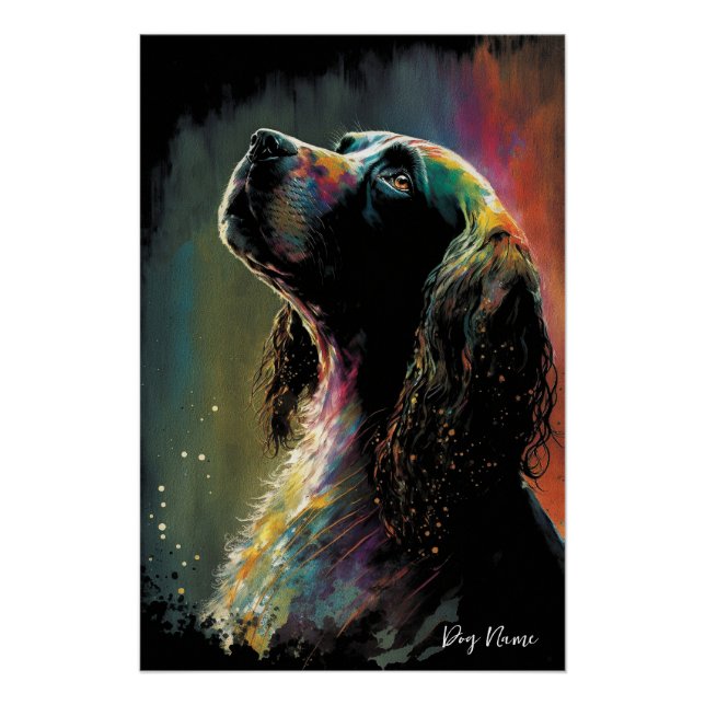 Póster The Cocker Spaniel Dog - Composition 005 (Anverso)