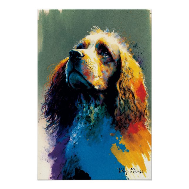 Póster The Cocker Spaniel Dog - Composition 007 (Anverso)