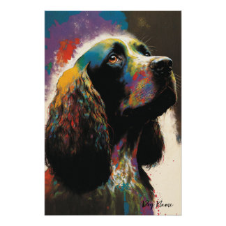 Póster The Cocker Spaniel Dog - Composition 010