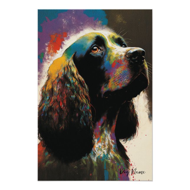 Póster The Cocker Spaniel Dog - Composition 010 (Anverso)