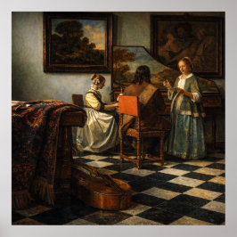 Póster The Concert by Johannes Vermeer