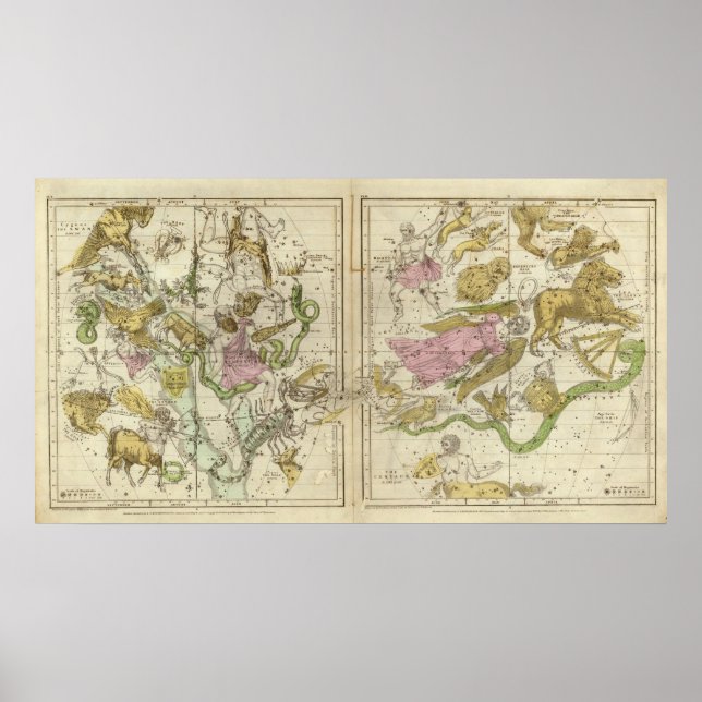 Póster The Constellations in April-September (Frente)