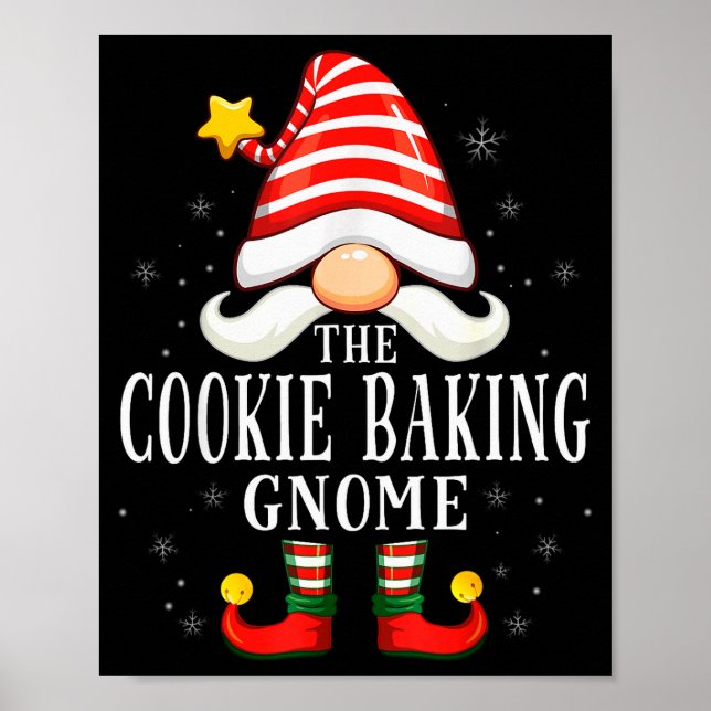Póster The Cookie Baking Gnome Christmas Group Family Paj (Frente)