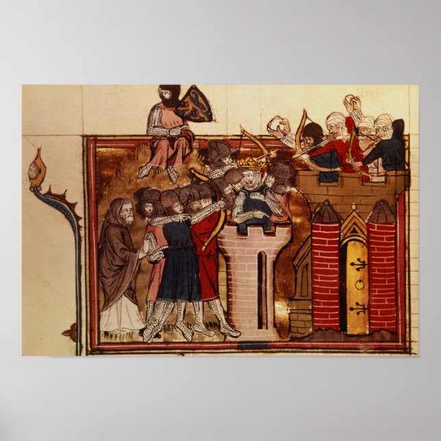 Póster The Crusader assault on Jerusalem (Frente)