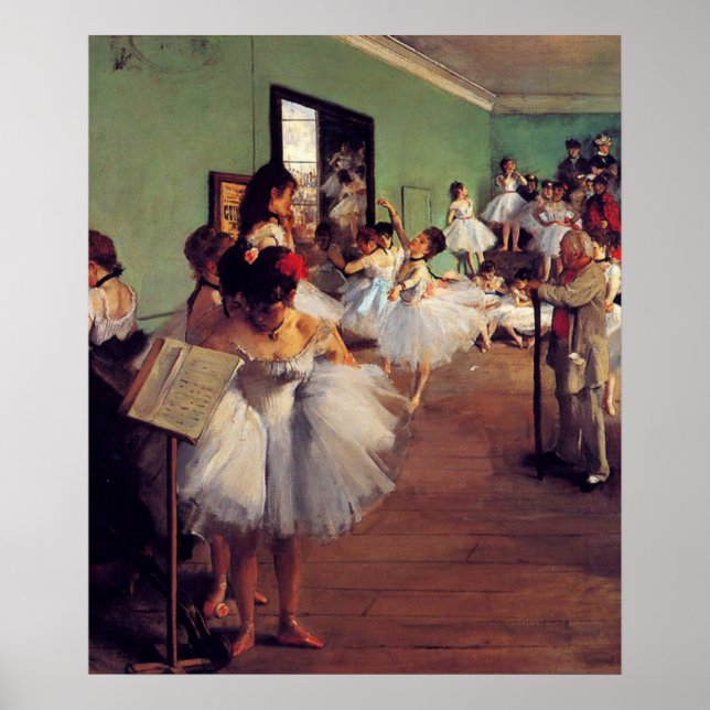 Póster The Dance Class by Edgar Degas (Frente)