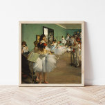 Póster The Dance Class | Edgar Degas<br><div class="desc">The Dance Class (1874) by French artist Edgar Degas. Original fine art painting is an oil on canvas depicting a dance class set in a rehearsal room in the old Paris Opéra. 

Use the design tools to add custom text or personalize the image.</div>