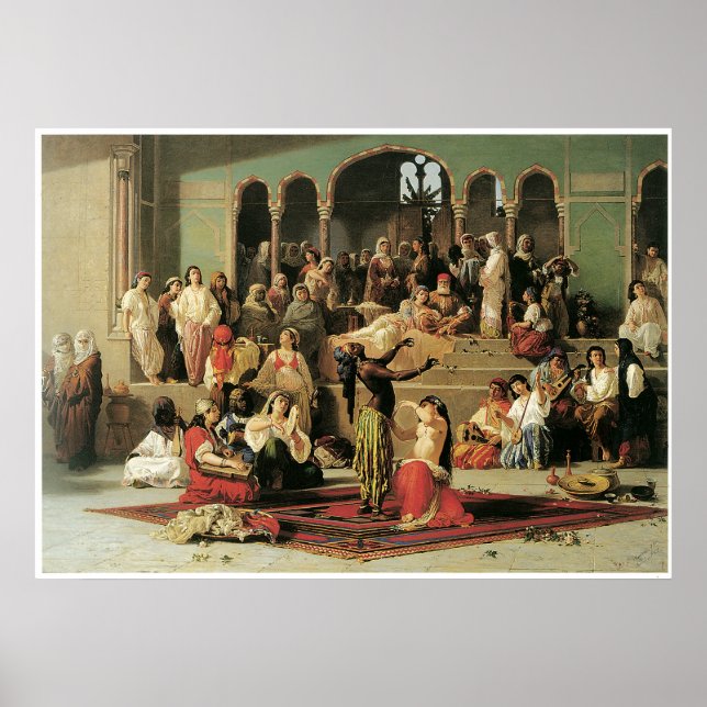 Póster The Dance of the Bee in the Harem, 1863 (Frente)
