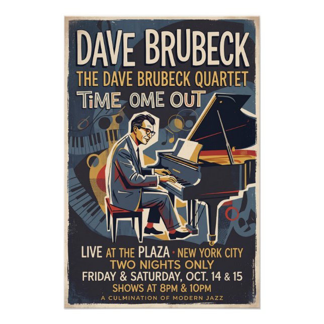 Póster The Dave Brubeck Quartet  (Anverso)