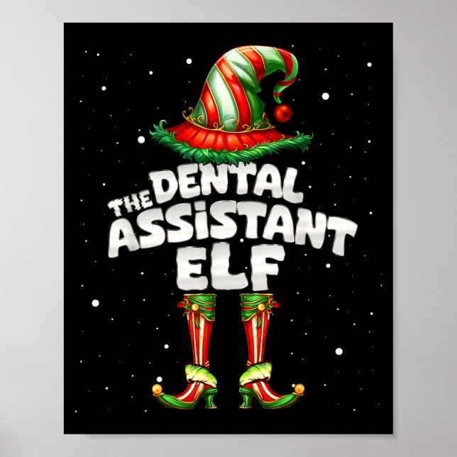 Póster The Dental Istant Elf Family Matching Group Christ (Frente)