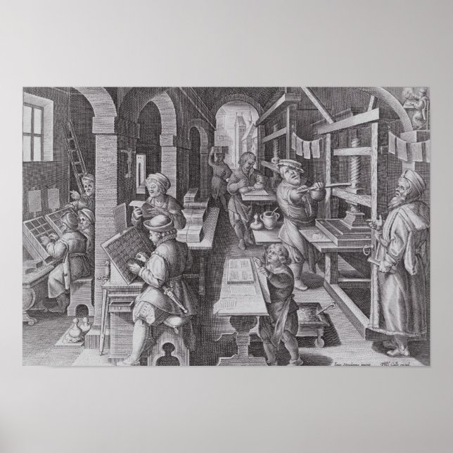 Póster The Development of Printing (Frente)