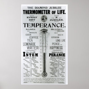 Póster The Diamond Jubilee Thermometer of Life
