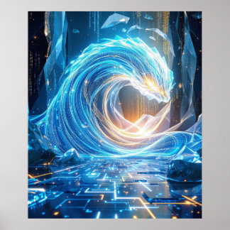 Póster The Digital Maelstrom: Gateway to Cyber Infinity