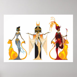 Póster The Divas of Egypt Print