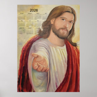 Póster The Divine Invitation: Jesus 2026 Calendar