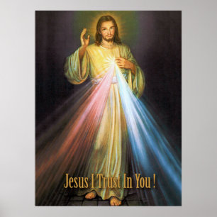 Póster The Divine Mercy Devotional Image.